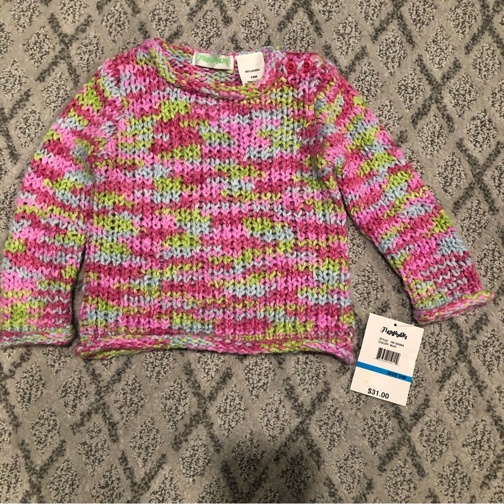 Flapdoodles Multicolored Sweater 23 Months